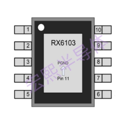 RX6103 三節(jié)鋰電池同步升壓充電管理芯片